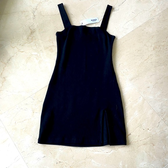 NWT BB DAKOTA BLACK KNIT MINI DRESS - Picture 2 of 5